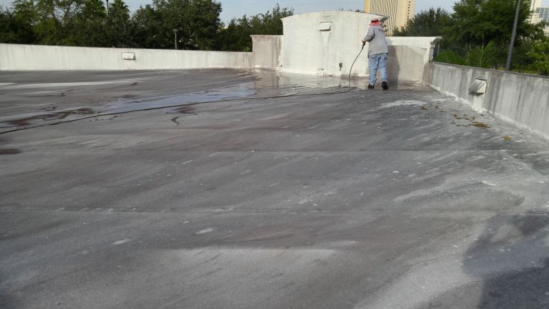 Rinsing Roof Surface
